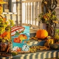 thumbnail image 5 of Fall Beach Pumpkin Blue Chair Garden Flag Double Sided, Thanksgiving Coastal Shell Crab Decorative Yard Outdoor Home Small Decor, Autumn Nautical Anchor Burlap Outside House Decoration 12.5 x 18, 5 of 6