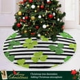 thumbnail image 6 of GZHJMY Lucky Clover Christmas Tree Skirt 36", St. Patrick's Day Tree Skirt Double Layers Polyester Easter Tree Skirt for St. Patrick's Day Holiday Party Decoration, 6 of 6