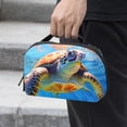 thumbnail image 2 of Turtle Hard Drive Bag Travel Organizer Phone Charger Organizer Small Electronics Travel Organizer Waterproof Oxford Fabric 5.9x9.44x3.14 in, 2 of 6