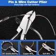 thumbnail image 3 of LEONTOOL Stainless Steel Screw Cutter for Glass, Spring Loaded Eyeglass Cutting Pliers 5.6 Inches Ultra Sharp Wire Cutters Flush Cut Plier Optical Eye Glasses Repair Kit with 3-in-1 Mini Screwdriver, 3 of 7