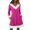 Pink, variant on Women's Long Sleeve Pullover Dress Casual Knit V-Neck Knee Length Dress with Pockets for Winter Comfort and Outfits,Army Green,L