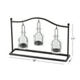 thumbnail image 4 of DecMode 3 Holder Black Metal Hanging Bottle Decorative Candle Lantern, 4 of 10