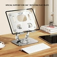 thumbnail image 3 of ZheElen Desk Tablet Stand Home Office Stable Adjustable Fixed Rack Tabletop Fixator Aluminum Alloy Support Bracket Accessory Silver, 3 of 9