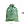 thumbnail image 3 of RBCKVXZ Christmas Gift Bag Sacks for Presents 8x12 Inch, Green Christmas Tree Snowman Deer Stocking Storage Sack Present Xmas Gift Bags Party Favors Bags, 3 of 7