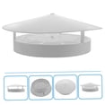 thumbnail image 4 of Minkissy 1Pcs PVC Chimney Caps for Outside Use with 360-degree Design 32.5x32.5x9.0cm, 4 of 8