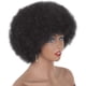 thumbnail image 3 of Pelucas rizadas afro cortas de 4 pulgadas Pelucas sintéticas de pelo rizado afro esponjoso negro, 3 of 5