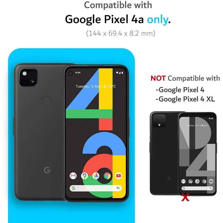 TUDIA Military-Grade Google Pixel 4a Phone Case, Dual Layer, Slim