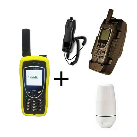 SatPhoneStore Iridium 9575 Extreme Satellite Phone Marine Package with Marine Antenna, Sat Phone Dock w/ Privacy Handset & Blank Prepaid SIM Card for Online (Best Prepaid Phone Canada)