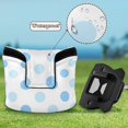 thumbnail image 6 of Haosy Light Blue Polka Dots Golf Mallet Putter Cover Strong Magnetic Leather Golf Club Headcover Closure, 6 of 7