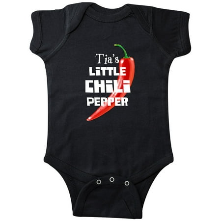 

Inktastic Tia s Little Chili Pepper Gift Baby Boy or Baby Girl Bodysuit