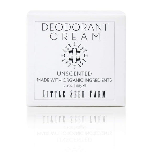 Little Seed Farm All Natural Deodorant Cream Aluminum Free Deodorant for Women or Men 2.4 Ounce - Unscented