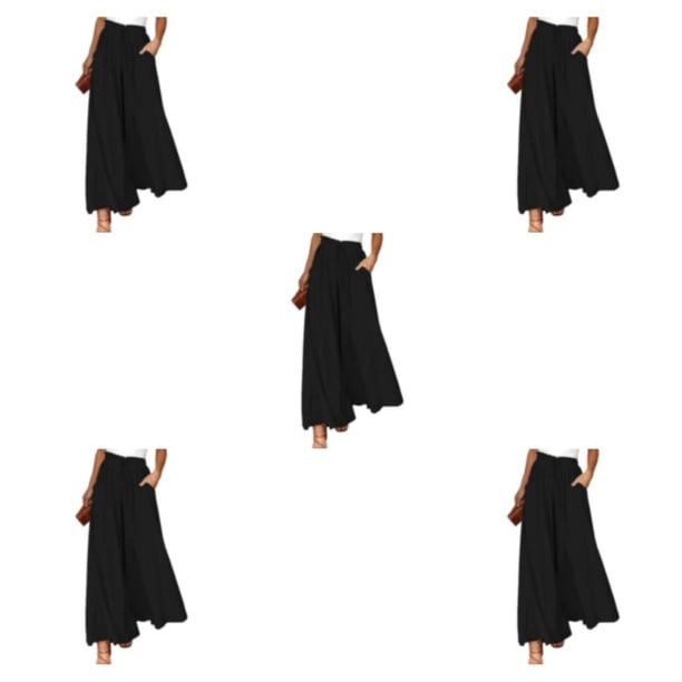 Qarigey Pantalones de moda de verano para mujer: pantalones de estilo fino frescos y elegantes Moda de mujer negro s 1 Type2 NO2