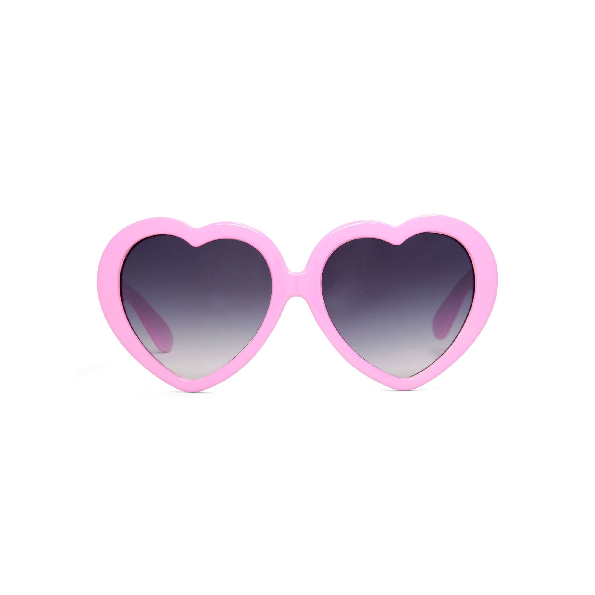 Gravity Shades Oversized Heart Shaped Sunglasses, Pink 