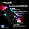 thumbnail image 2 of 3 Pairs (6 Gloves) Gloves Legend Parade Fashion Inspection 100% Black Cotton Lisle Gloves - Size Large, 2 of 7