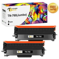Toner Bank Compatible Toner Cartridge Replacement for Brother TN-760 High Yield (Black, 2-Pack)