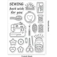 thumbnail image 6 of Sewing Tools Clear Stamp Embroidery Transparent Silicone Stamp Needle and Thread Clear Stamp, 6 of 8