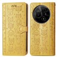 thumbnail image 1 of Funda Cartera FOXDOCK para TCL 60 NxtPaper 4G , Flip PU con Relieve de Gatos y Perros, Tarjetero y Soporte, 1 of 6
