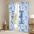 thumbnail image 3 of Castle Fairy Personalized Initial Letter H Black Out Curtains for Teens Children,Love Heart Print Curtains Pack Of 2 (42X63 Each),Cartoon Bowknot Bedroom Curtains,Microfiber Bedroom Decor, 3 of 6
