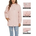 thumbnail image 7 of Avoogue Womens Waterproof Rain Jacket Lightweight Outdoor Active Windbreaker Breathable Hooded Rain Coat, 7 of 7