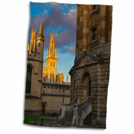 3dRose Radcliffe Camera and the towers of All Souls College, Oxford, England - Towel, 15 by 22-inch