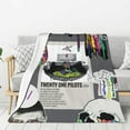 thumbnail image 2 of Flannel Blanket Twenty and One Music Pilots Nap Blanket Air Conditioning Blankets Couch Bed Office Blankets Soft and Cozy 40"X30", 2 of 6