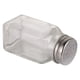 thumbnail image 5 of Botella para condimentos, tapa de rosca, fácil de rellenar, transparente, para especias, cuadrada, 5 of 5
