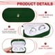 thumbnail image 3 of Caja de anillos de terciopelo Uxcell, pequeño estuche de joyería de viaje, mini soporte para anillos, organizador de almacenamiento para mujeres y niñas, propuesta de boda, compromiso, verde, 3 of 7