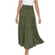 thumbnail image 1 of Faldas de cintura elástica con volantes fruncidos informales sólidos a la moda para mujer Wmkox8yi FGJ2067, 1 of 8