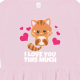 thumbnail image 4 of Inktastic I Love You This Much Kitten Girls Toddler Dress, 4 of 5