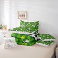 thumbnail image 6 of Erosebridal Green Soccer Court 7 Pieces Bedding Comforter Set,Football Sport Theme Full Bedding Set For Kids Boys,Reversible, 6 of 7