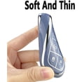 thumbnail image 4 of Key Fob Cover Compatible with Jeep Grand Cherokee Compass Cherokee Renegade Keychain Case Holder Protector,Blue, 4 of 7