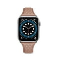 thumbnail image 3 of Bands Compatible with Apple Watch Band 42mm 44mm 45mm 49mm, Argyle Engraved Genuine Leather Wristband Starp for iWatch SE SE2 Series 9 8 7 6 5 4 3 2 1 Ultra for Women Men,Pink, 3 of 8