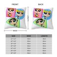 thumbnail image 4 of Funda de almohada súper suave de Las Chicas Superpoderosas con cremallera para dormitorio, sofá, sillón, fundas de almohada mullidas y acogedoras para todas las estaciones, almohada cuadrada, 4 of 8