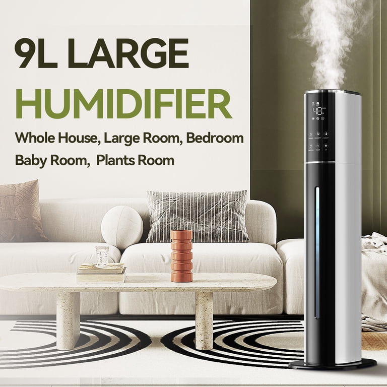 Bedroom Humidifier Quiet Sleep Mode KELOPA 9L Ultrasonic Cool Mist ...