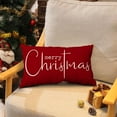 thumbnail image 5 of Christmas Throw Pillow Covers 12x20 Inch Merry Christmas Farmhouse Decorations Holiday Decor Throw Cushion Case for Home Couch, 5 of 6