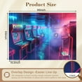 thumbnail image 3 of Peel and Stick Wallpaper Wall Murals Neon Retro Arcade 80s 69"H x 96"W Removable Wall Paper Self-Adhesive Wall Decor for Bedroom Living Room Nursery, 3 of 7