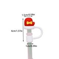 thumbnail image 2 of putnchl Christmas Limited Straw Covers For Straw - 2 Size 8mm & 10mm Silicone Straw Toppers For Tumblers, Cute 3D Straw Stopper For Glass Straw Reusable Straws, 2 of 2