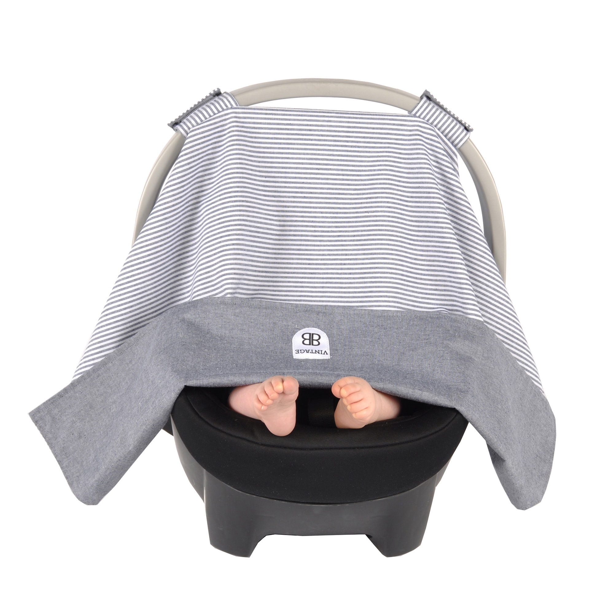 Balboa Baby Reversible Car Seat Canopy Ticking