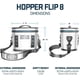 thumbnail image 4 of Conservadora portátil YETI Hopper Flip 8 azul marino 29 x 20 x 27 cm, 4 of 9