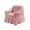 Pink, variant on Hiroekza Stretch Seersucker Wingback Sofa Cushion Chair Slipcover - Universal Fit, Washable, with Skirt - Protects from Stains & Scratches Red
