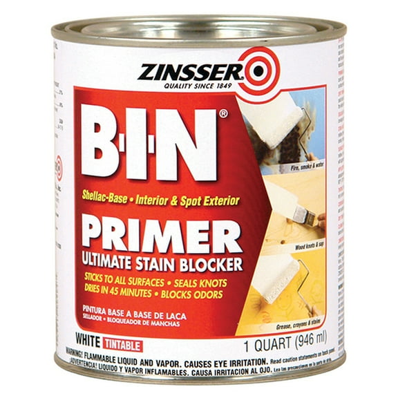 18-Pack of 1 qt Zinsser 00904 B-I-N White Shellac-Base Interior/Exterior Primer