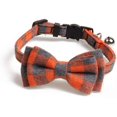 thumbnail image 4 of LAICAIW 2 Colliers pour Chats, avec Nœud Papillon Détachable Réglable et Clochette Argentée, pour Cou de Petits Chiens et Chats 7.8 Pouces-10.2 Pouces, 4 of 7