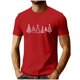 thumbnail image 2 of Tops para hombre, blusas y camisas de cuello redondo y manga corta para hombre, camisetas deportivas informales con estampado navideño a la moda para hombre, blusas de cuello redondo y manga corta, bl, 2 of 5