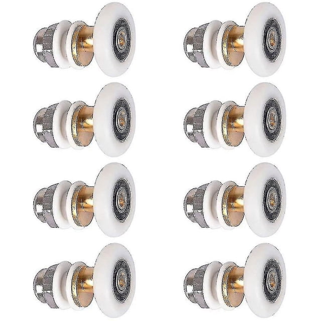 Porte de Douche - Roue de Roulette pour Porte de Douche Rouleaux Coulissants Roue Compatible 8 Pcs 23mm_haute Qualité