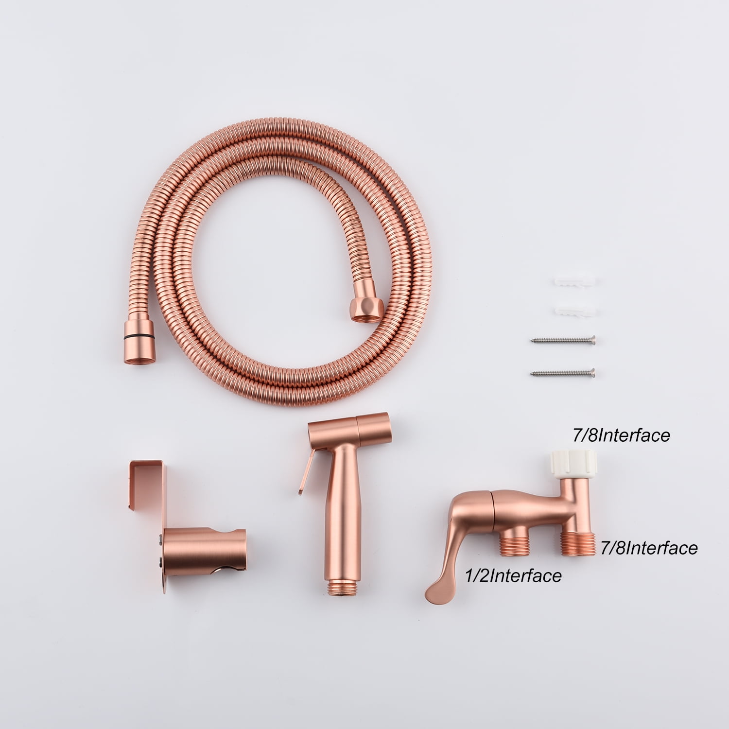 Bidet Sprayer for Toilet, Handheld Cloth Sprayer, Bathroom Sprayer Kit Spray Attachment with Hose, Stainless Steel Easy Install Great Water Pressure for Bathing Pets, Feminine Hygiene