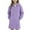 Purple, variant on BFHHYA Girls Longline Hooded Sweatshirt Dress Half-Zip Fleece-Lined Hoodie Long Sleeve Pullover for School Daily Wear & Weekend Outings (4-15Y)