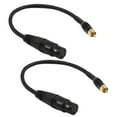 thumbnail image 1 of 2 cables XLR de Mini Divisor a RCA 3 pin compatible con Musical Instrumentos Hugo XLR hembra a RCA macho, 1 of 7