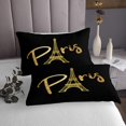 thumbnail image 3 of Erosebridal Golden Eiffel Tower Coverlet Set King,Romatic Glitter Bedding Set,Valentine'S Day Decorative,Breathable,3 Pieces, 3 of 5