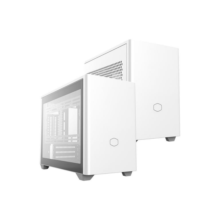 Cooler Master MasterBox NR200P White SFF Small Form Factor Mini-ITX Case  with Tempered glass or Vented Panel Option, PCI Riser Cable, Triple-slot  GPU,