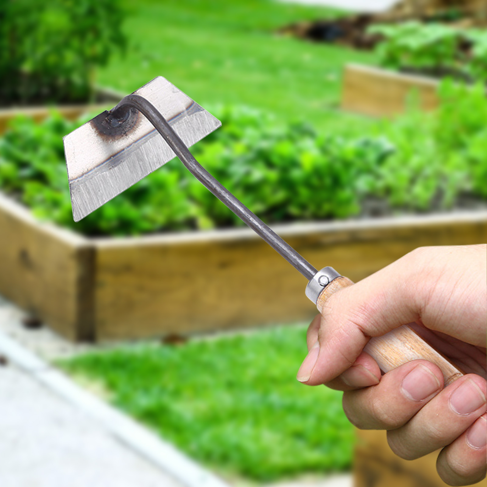 Outdoor Power Tools Other Gardening Hand Hardened Hoe Sharp Garden Edger Weeder Hoe Garden Tool